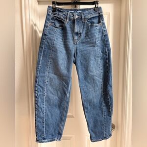 Old Navy Barrel Ankle Jeans | 4 |  Blue